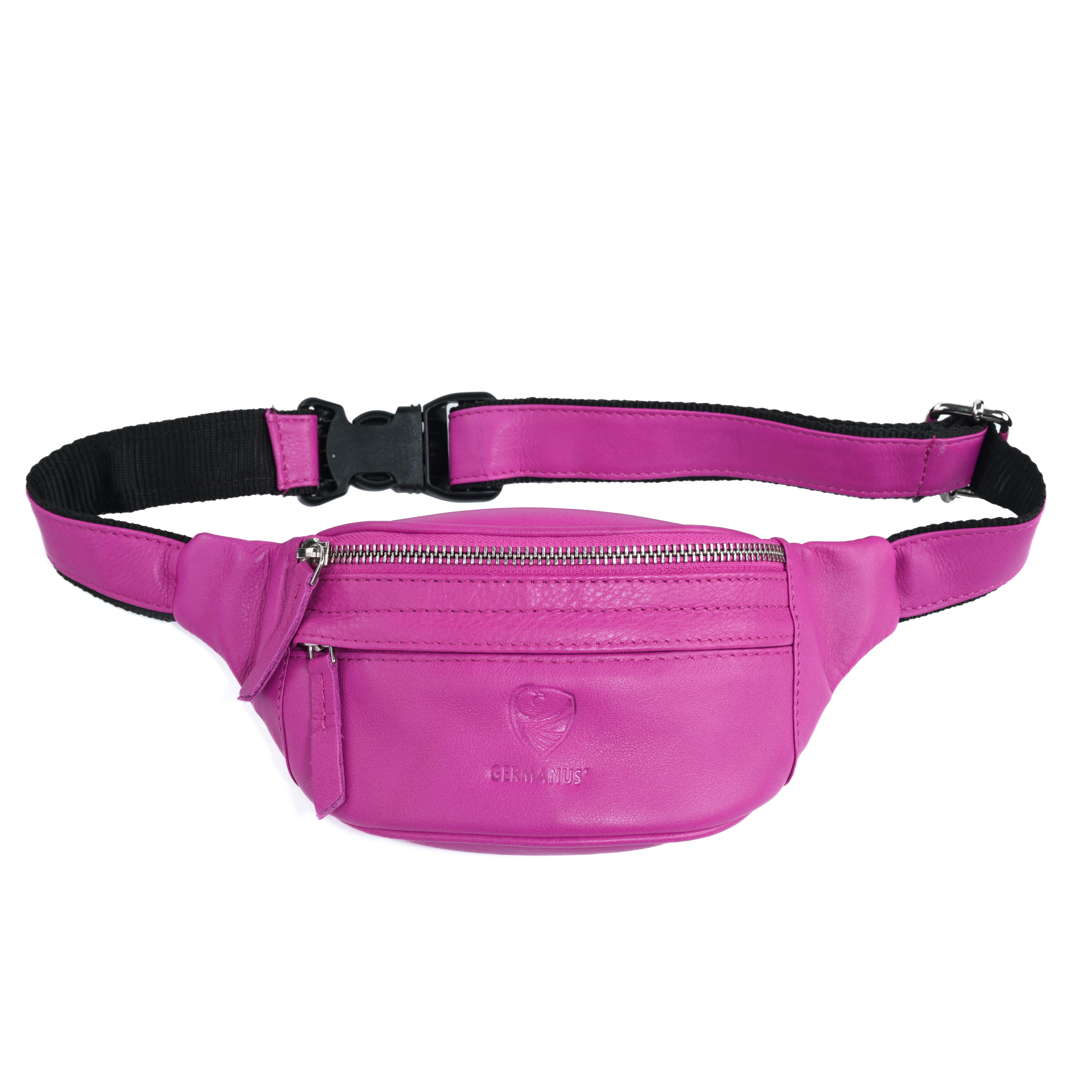 GERMANUS Belt Bag Rebecca Crossbody Bag, Bum Bag, Fanny Pack, Shoulder Bag, Leather Bag Pink